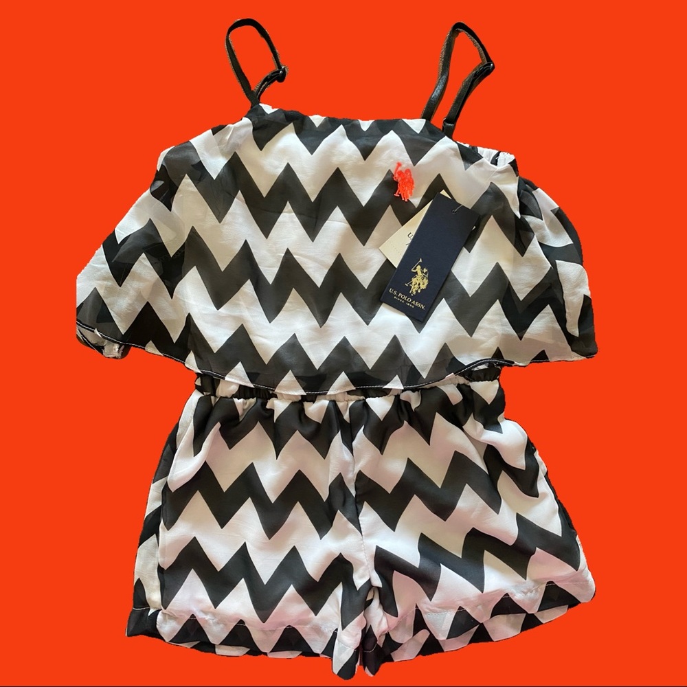 U.S. POLO ASSN. Baby Girls Romper